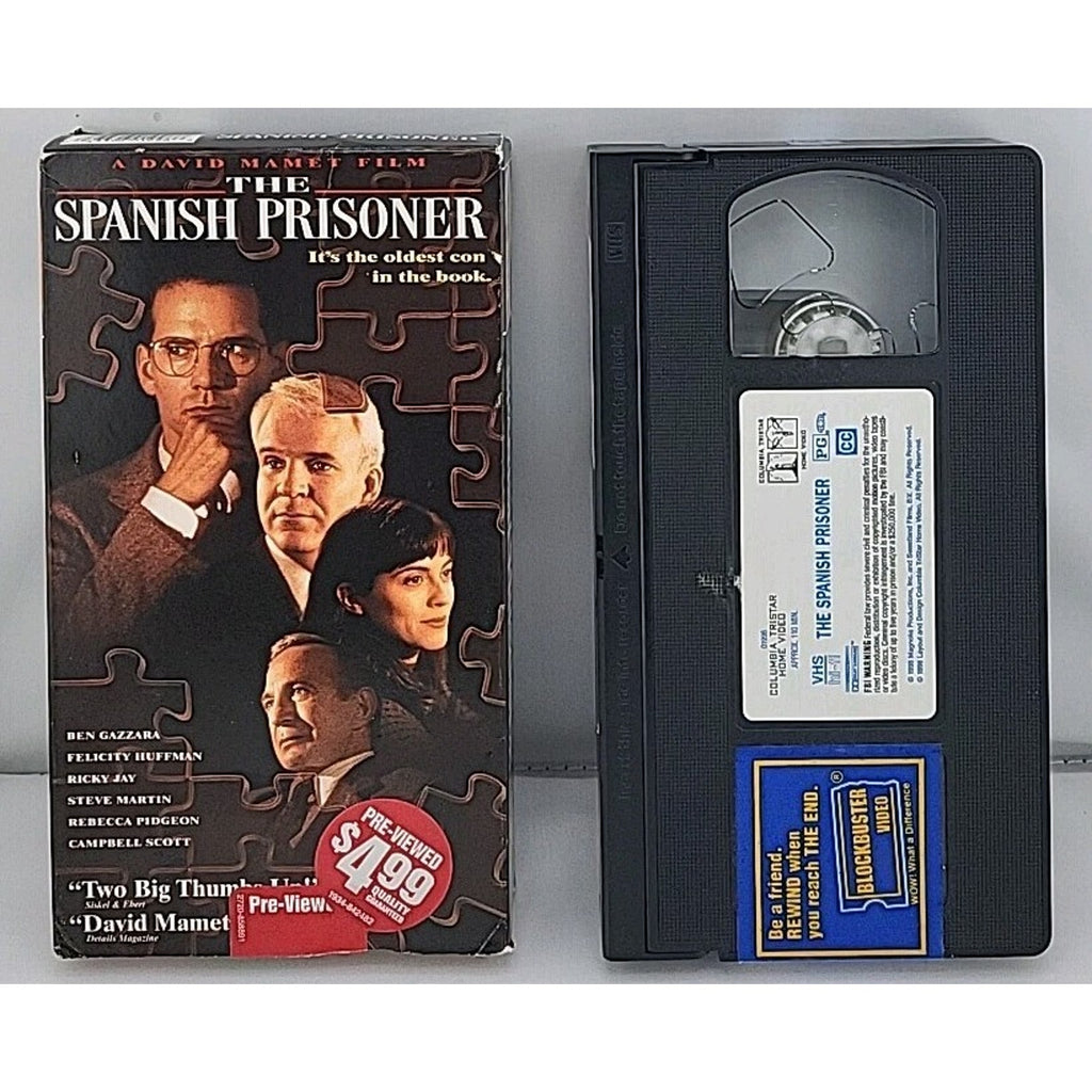 The Spanish Prisoner VHS 1997 Thriller Original Release Columbia Pictures
