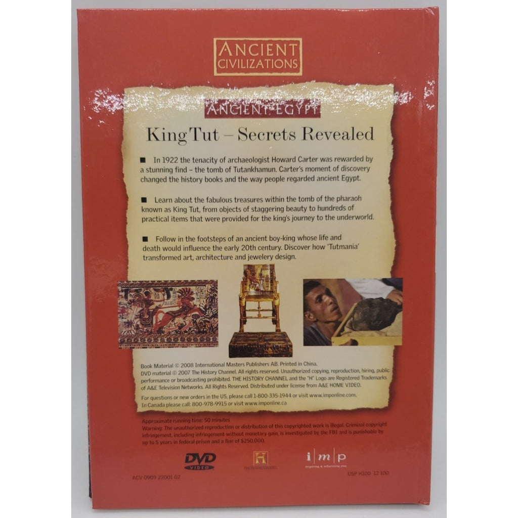 King Tut Secrets Revealed DVD Ancient Egypt Civilizations Documentary