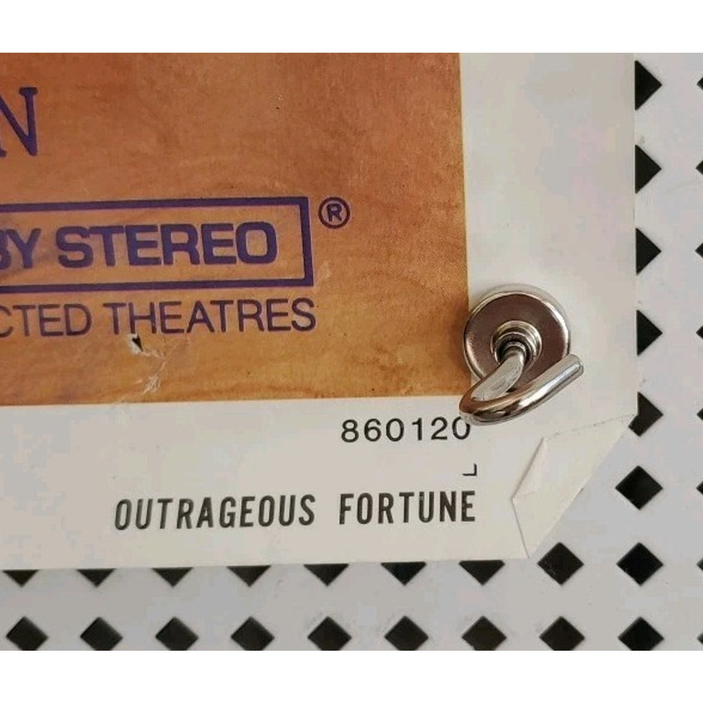 Outrageous Fortune 27x41 Original Single Sided One Sheet Movie Poster