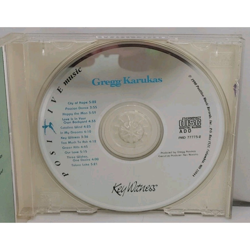Key Witness by Gregg Karukas (CD, 2006)