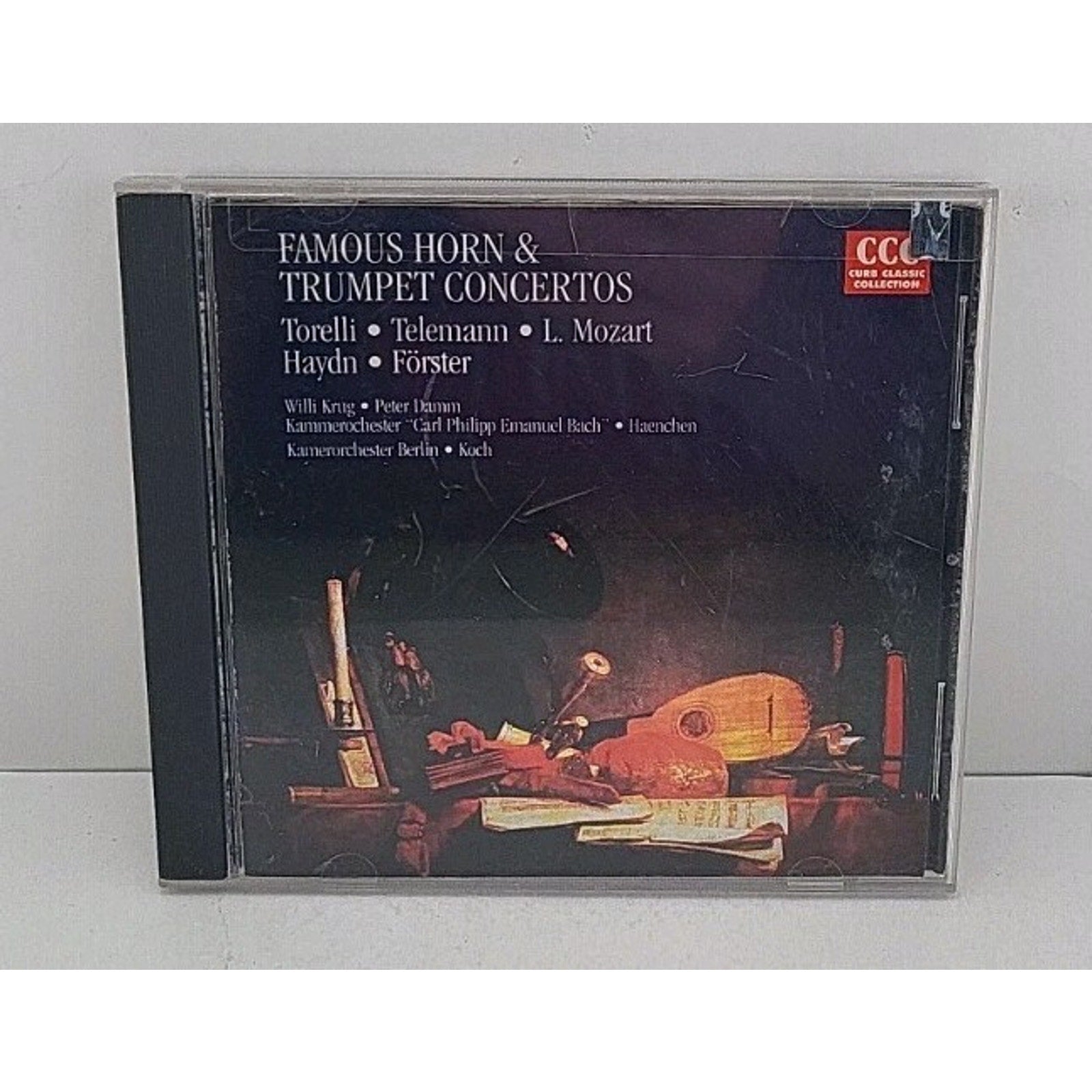 Famous Horn & Trumpet Concertos by Torelli / Haydn / Mozart, L / Damm (CD, 1995)