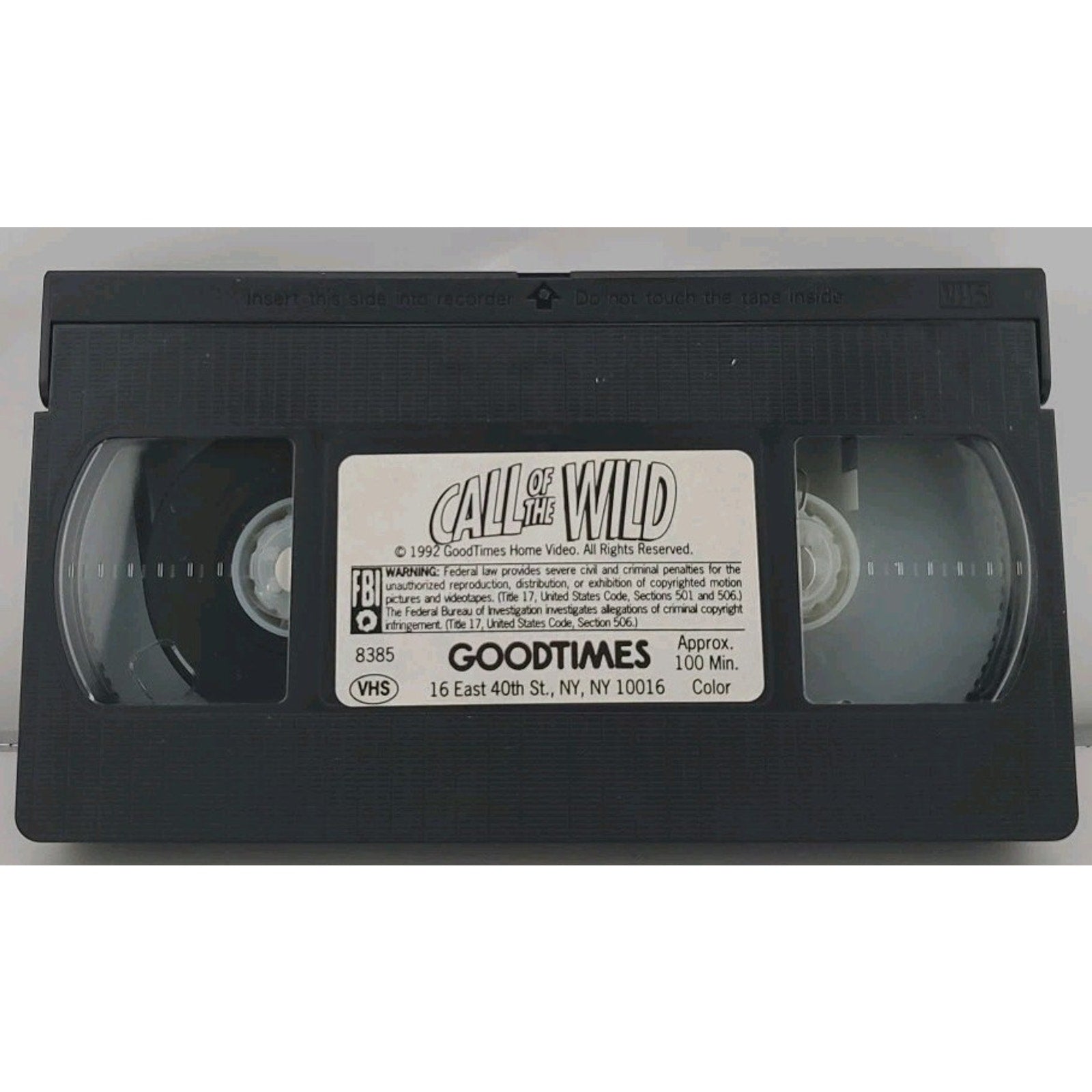 Call Of The Wild (VHS, 1992)
