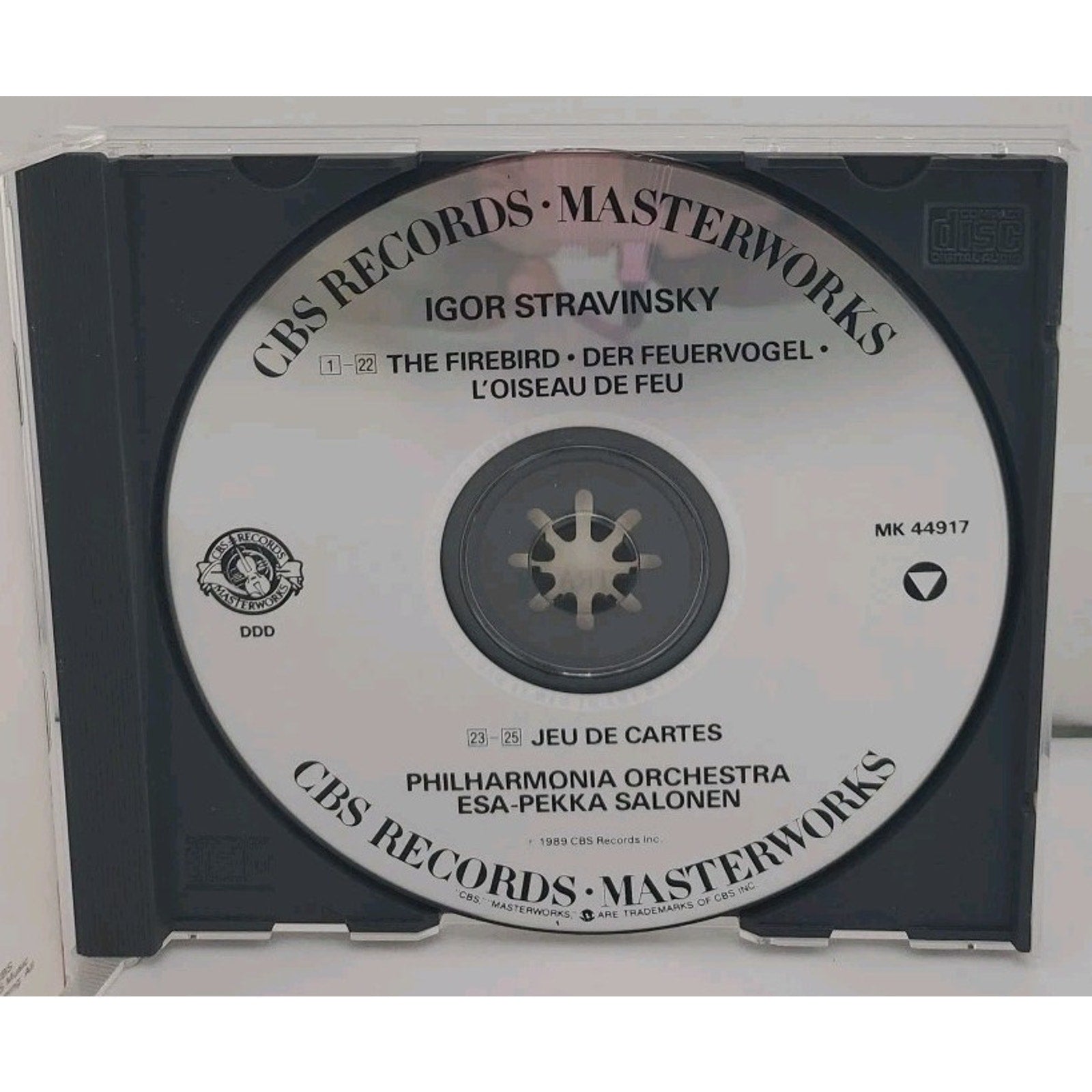 Stravinsky: Firebird; Jeu de Cartes (CD, 1990, CBS Records) Classical Ballet