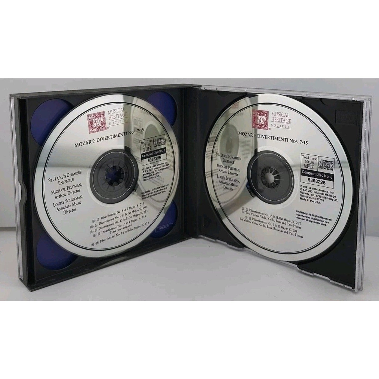Wolfgang Amadeus Mozart [Composer], Mozart: Divertimenti Nos. 7-15, audioCD
