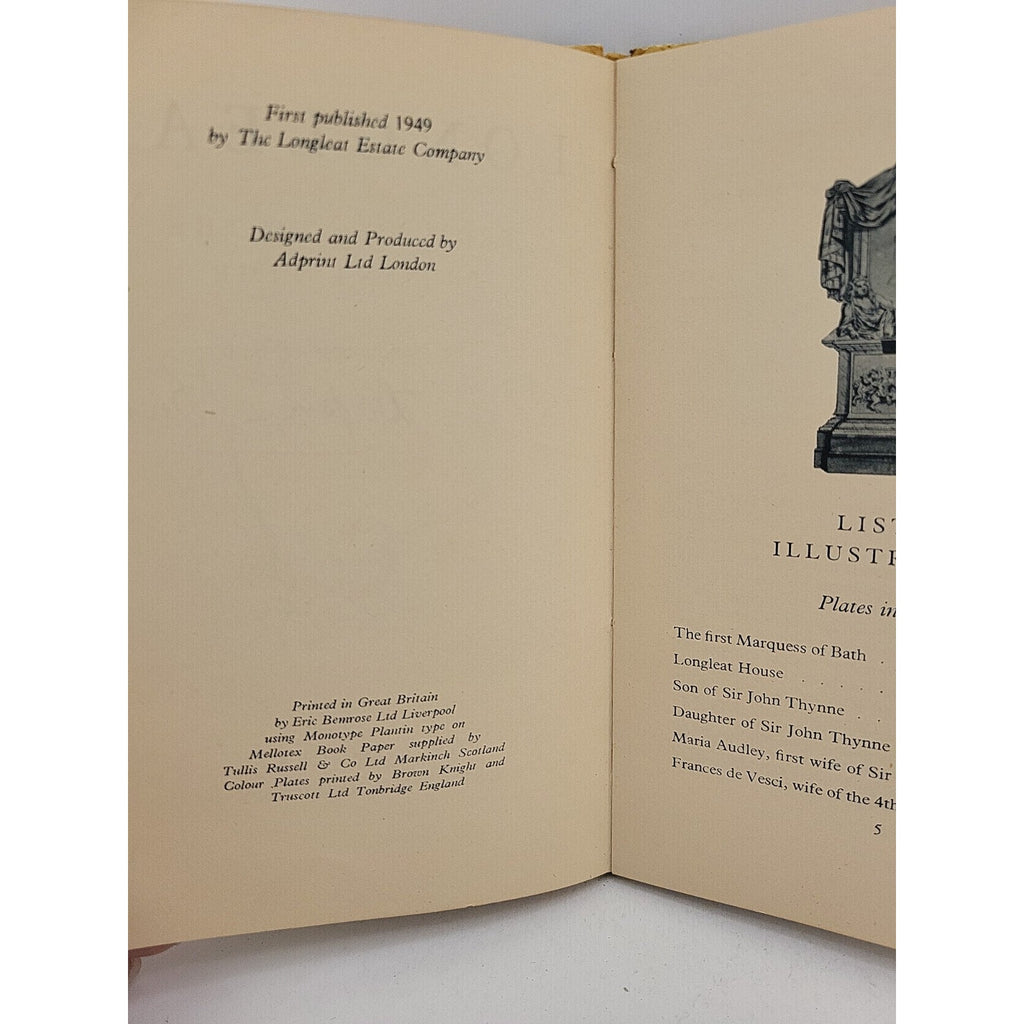 Longleat: From 1566 to the Present Time (Daphne Bath - 1957) *Signed*