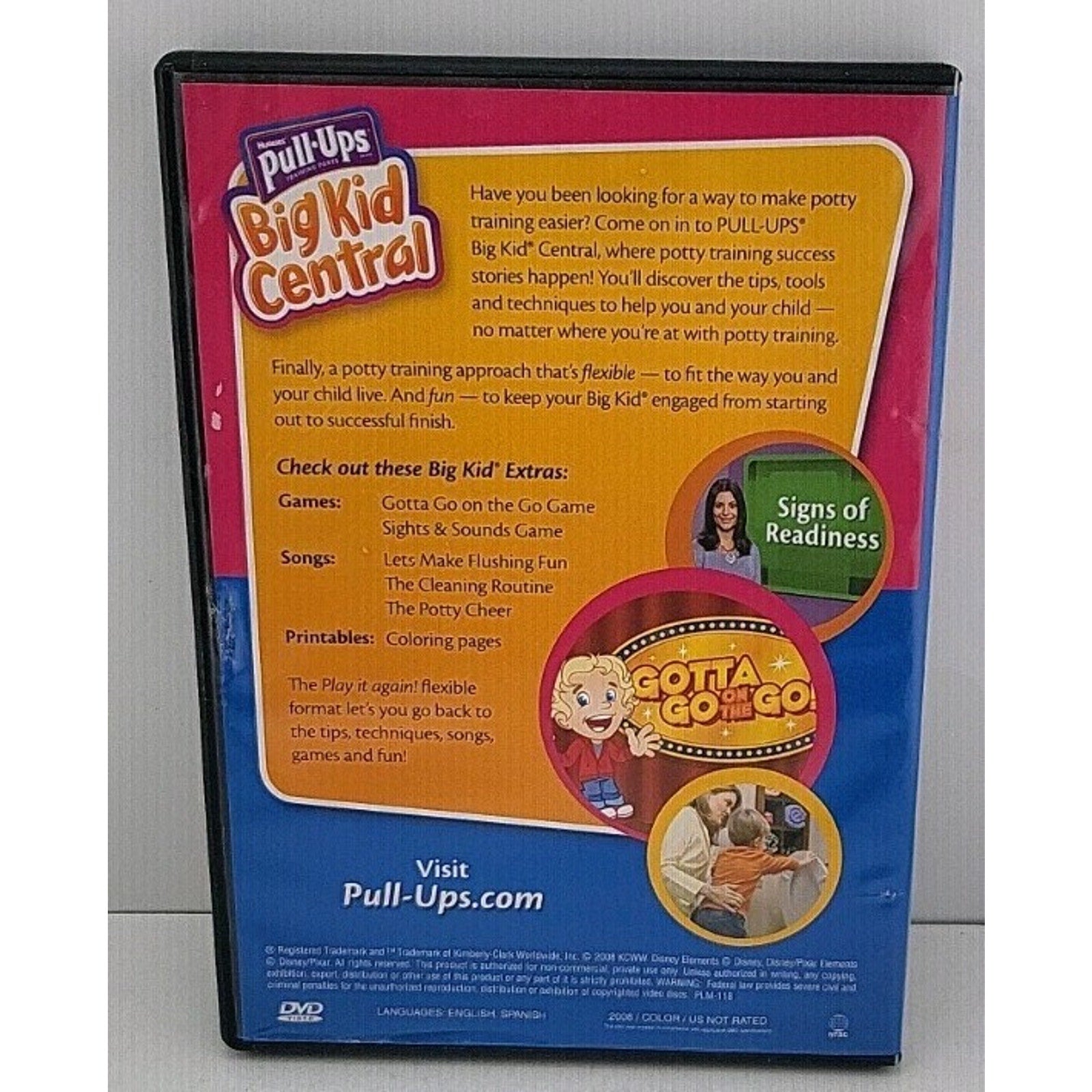 Huggies Pull-Ups Big Kid Central Potty Training Success DVD
