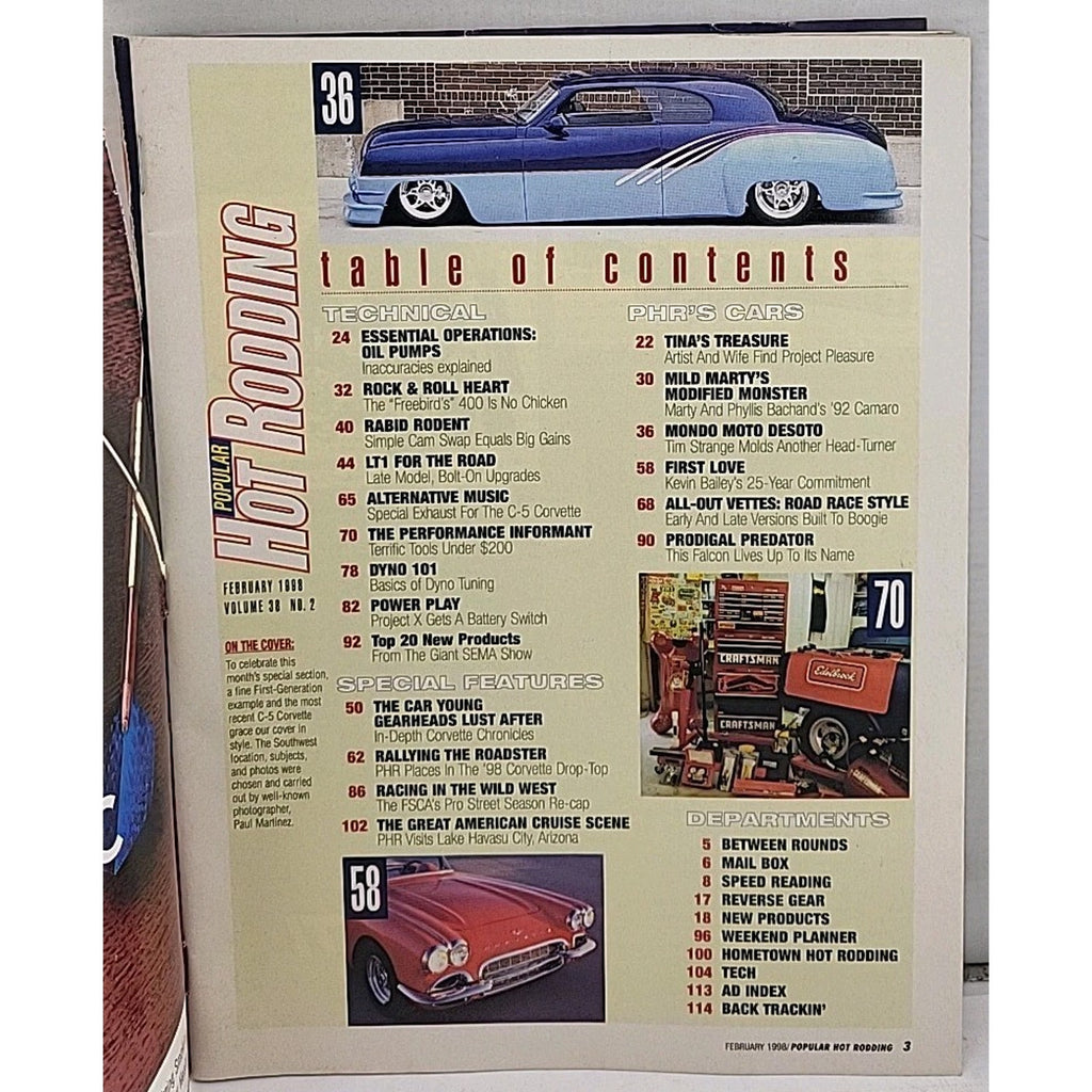 Popular Hot Rodding Magazine - February 1998 - Volume 38 No. 2