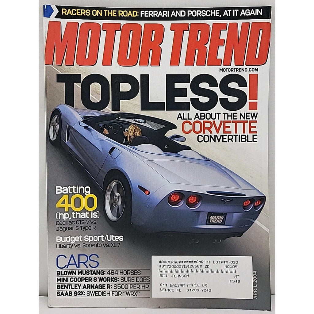 Motor Trend Magazine April 2004