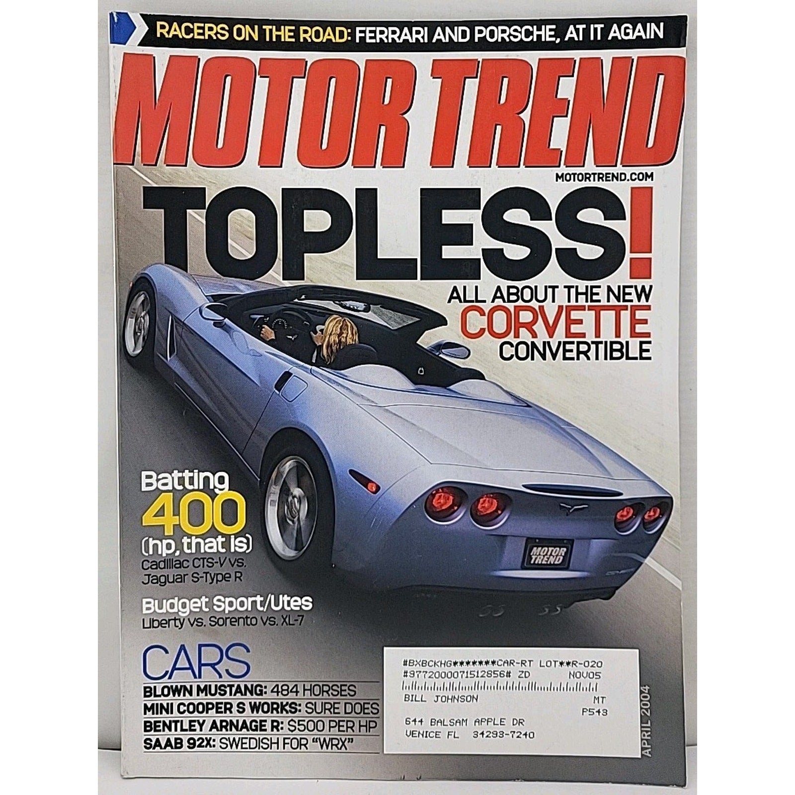 Motor Trend Magazine April 2004