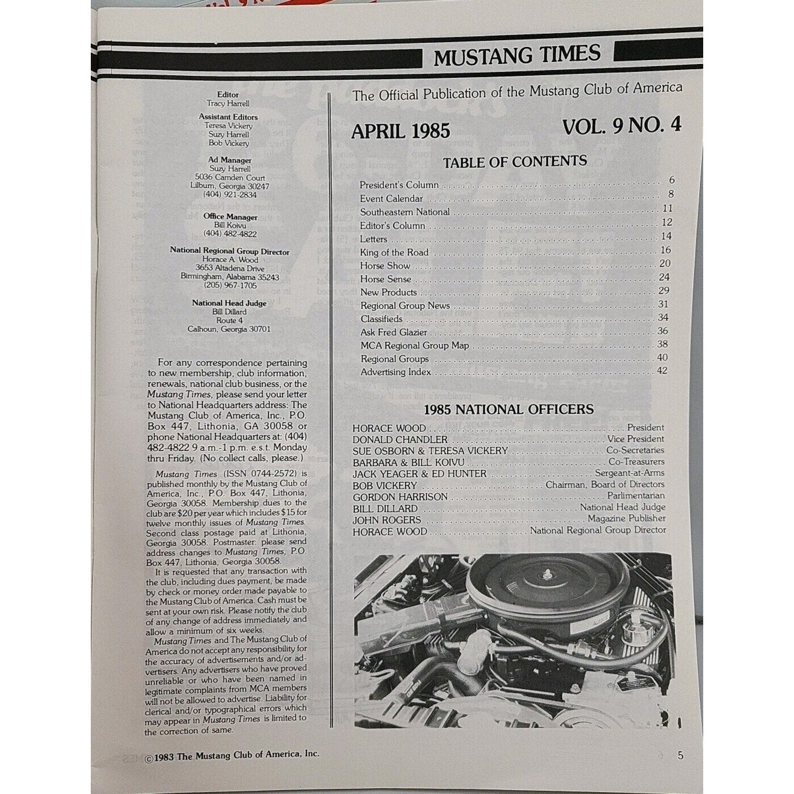 Mustang Times 1985 April Magazine