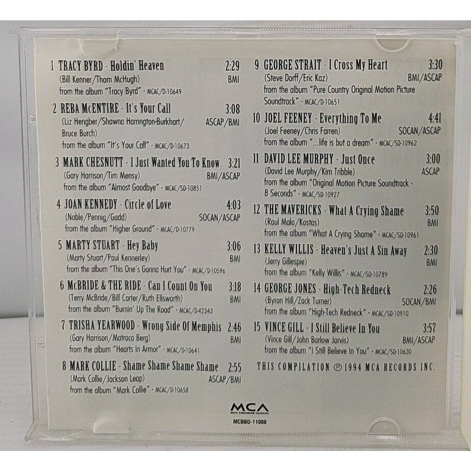 Country's Best Untamed and True CD 1994 MCA Country Hits Compilation