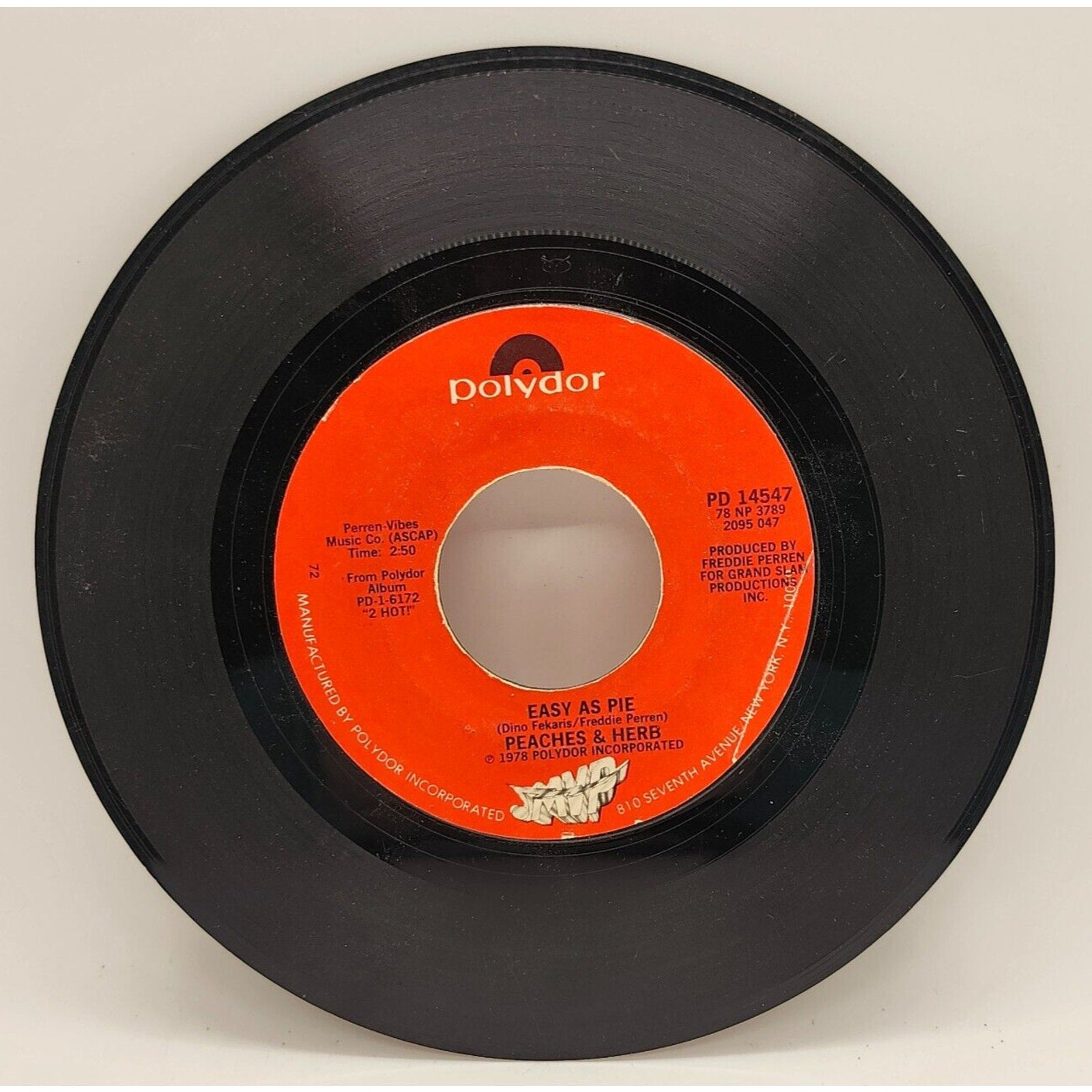 Easy As Pie / Reunited By Peaches & Herb (Record) - PD 14547