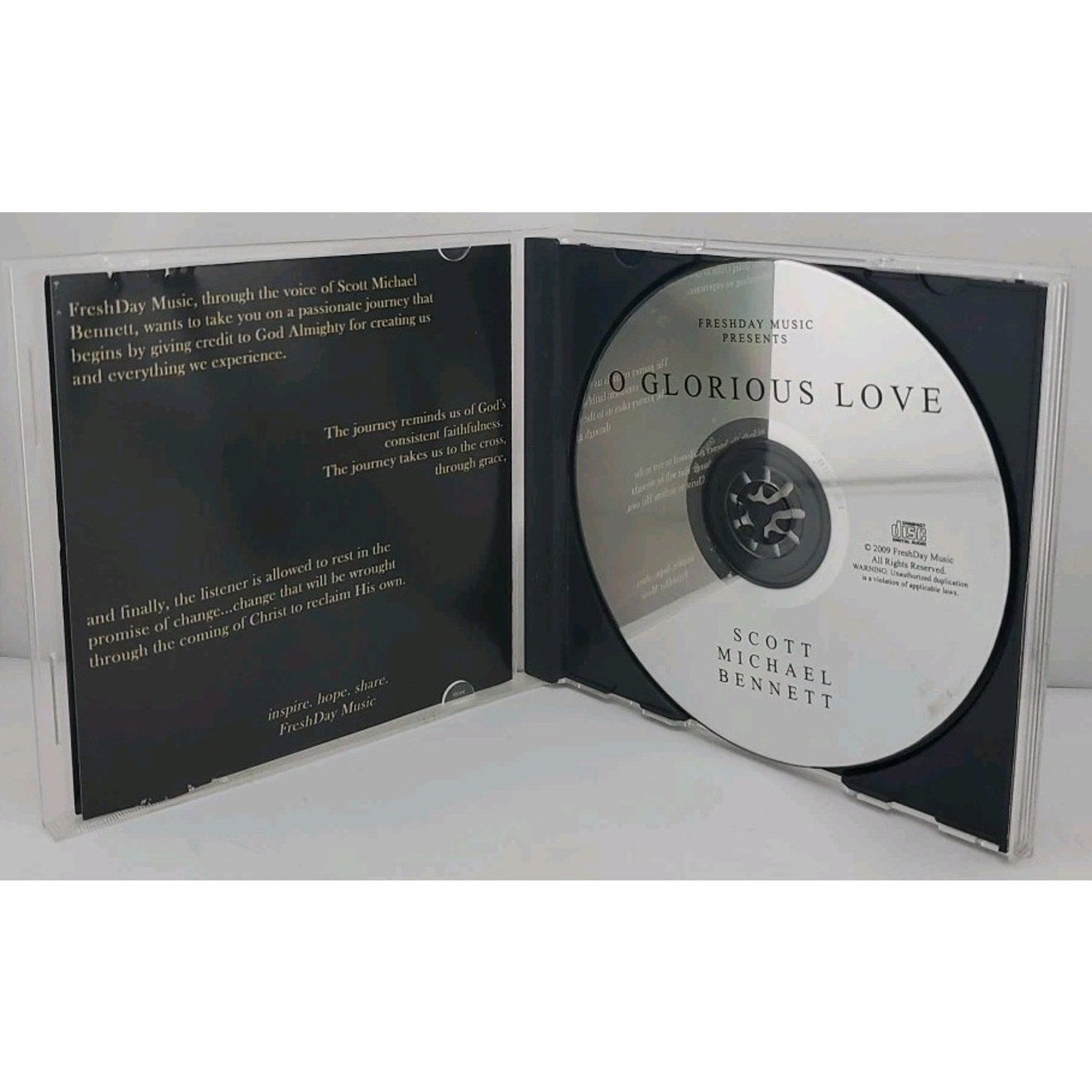 Scott Michael Bennett : O Glorious Love (CD)