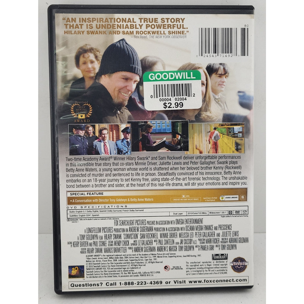 Conviction (2010) (DVD, 2010)