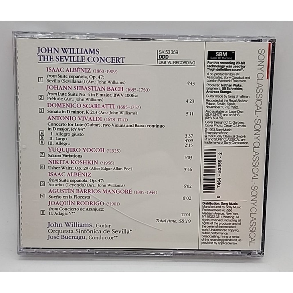Seville Concert by John Williams (CD, 1994)