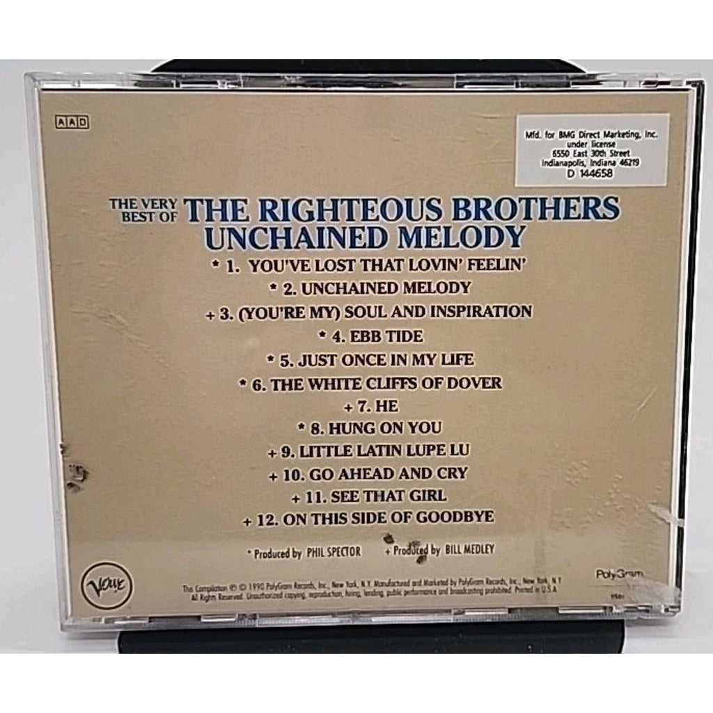Very Best of / Unchained Melody by Righteous Brothers (CD, 1990)