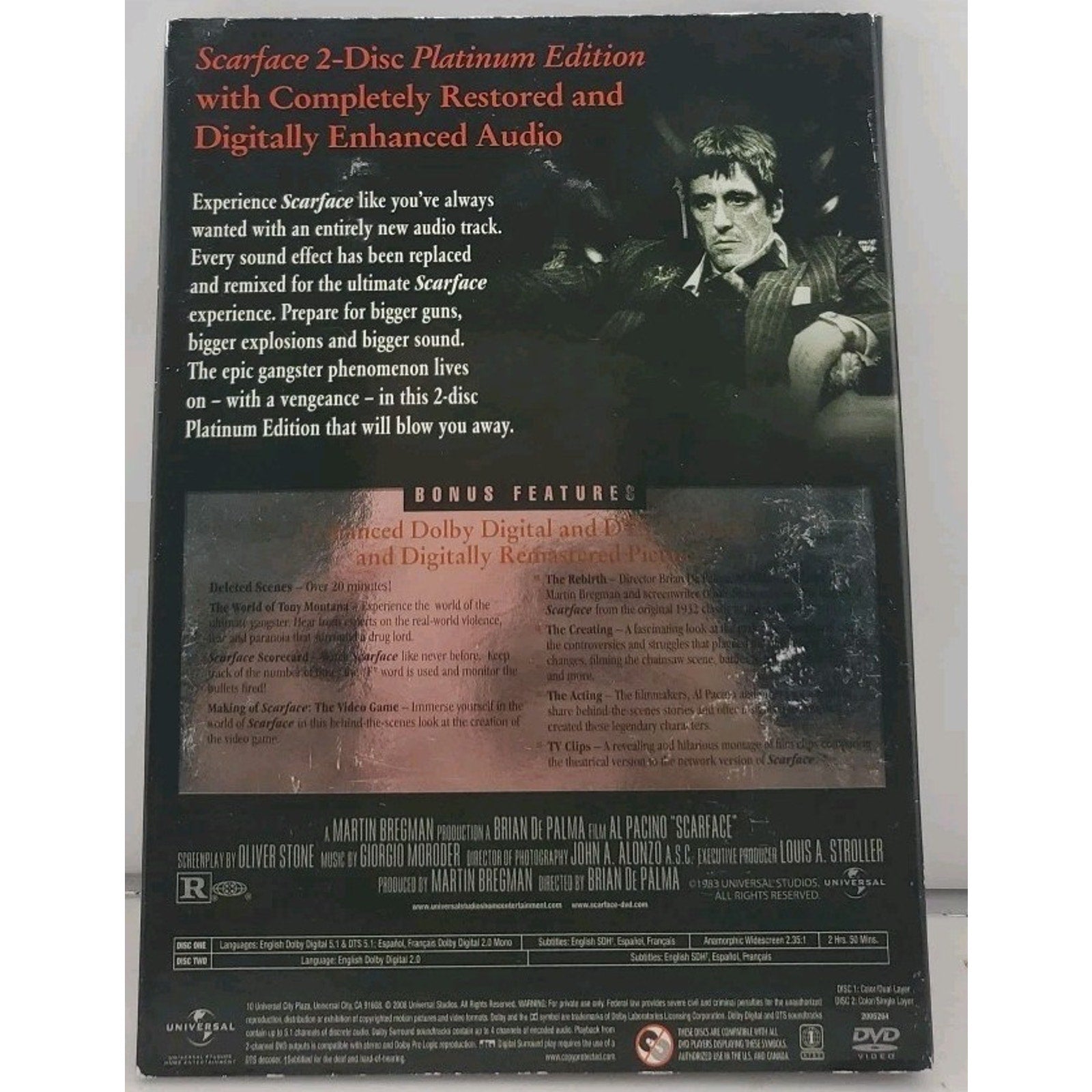 Scarface Platinum Edition (DVD, 1983)