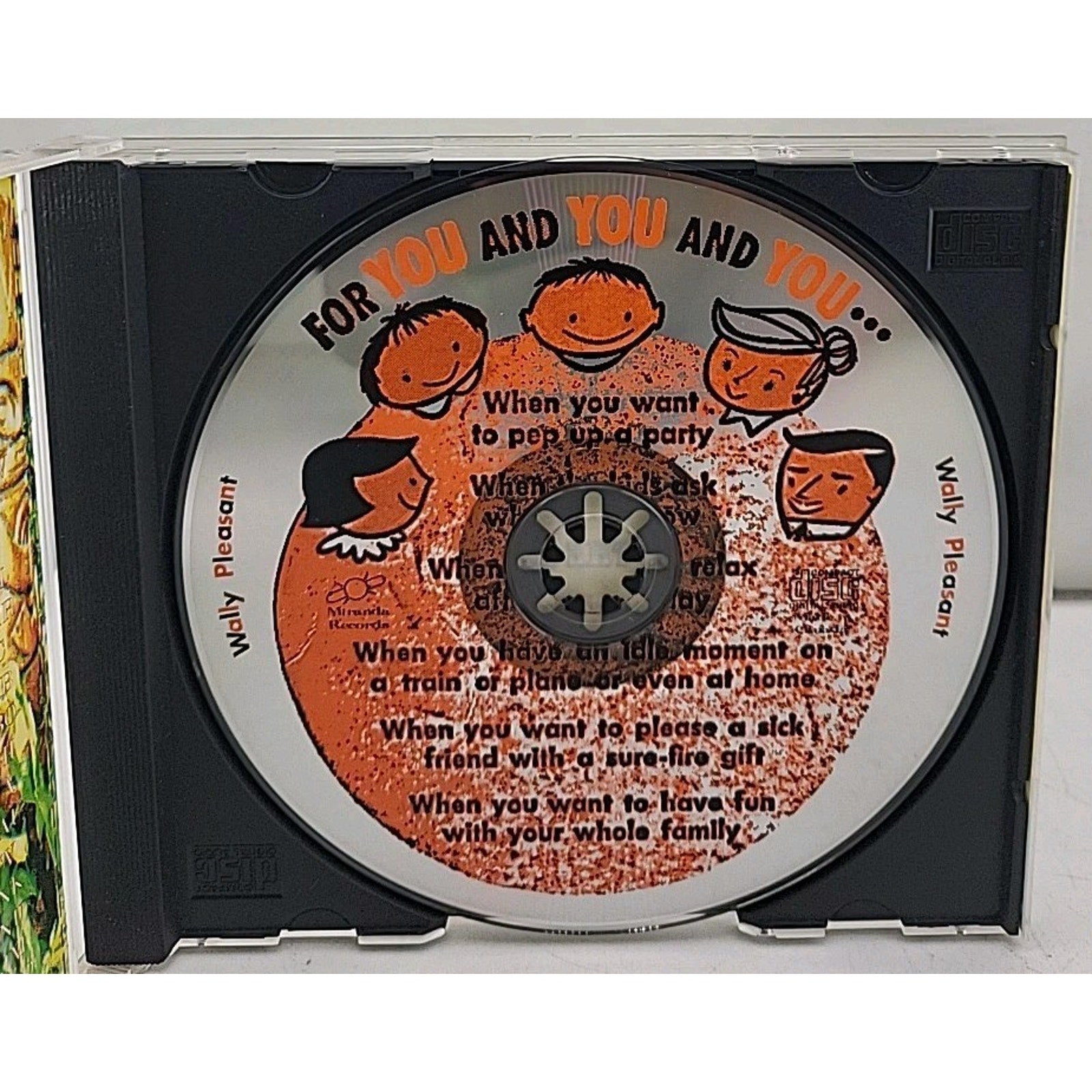 Wally Pleasant CD Wally World Album Miranda Records Comedy Folk 90s