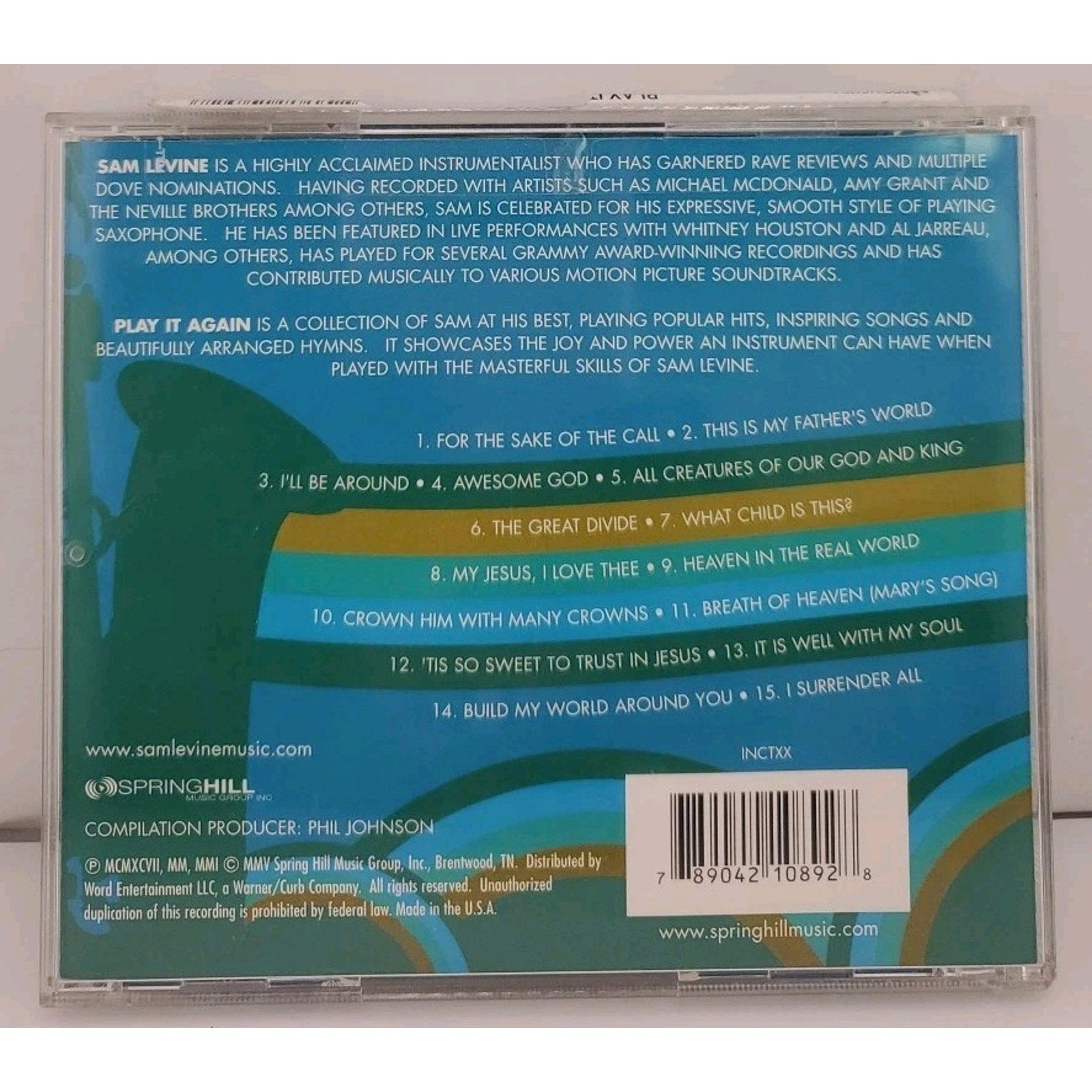 Play It Again: Sax Favorites by Sam Levine (CD, 2005)