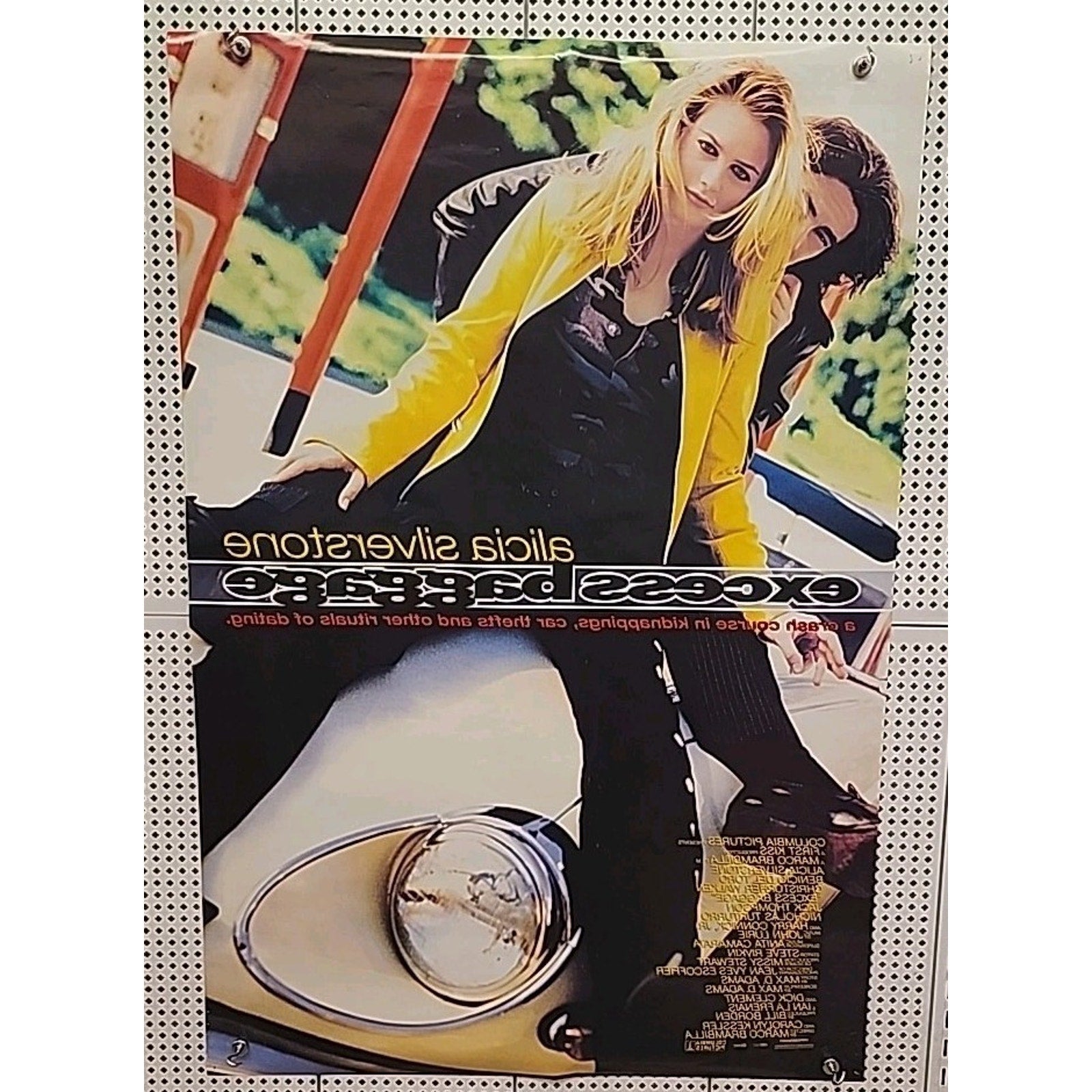 1997 Excess Baggage Original Movie Poster Alicia Silverston Comedy Drama 27x40