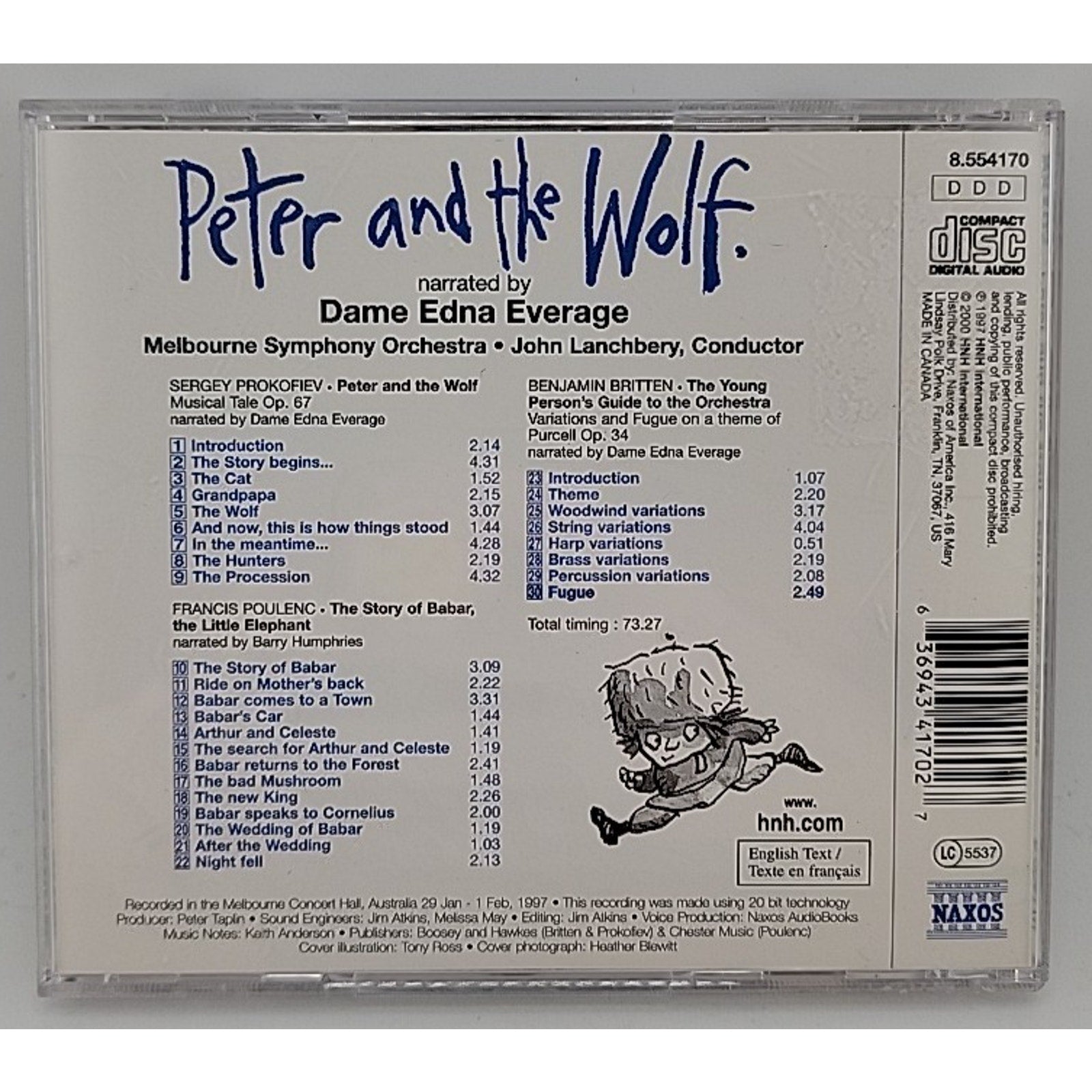 Peter & the Wolf / Story of Babar Little Elephant by Prokofiev / Poulenc (CD)