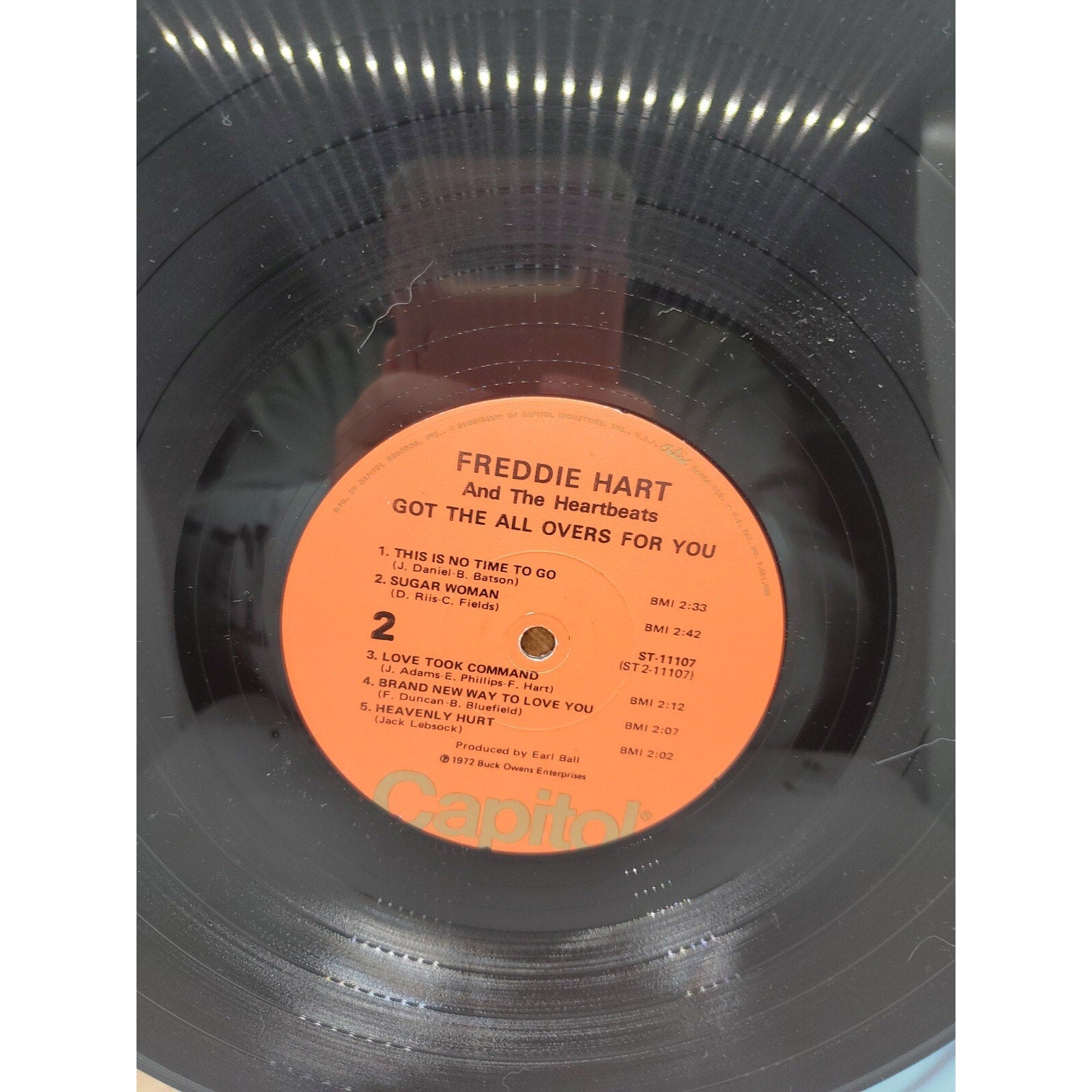 Freddie Hart ~ Got The All Overs For You (Record)