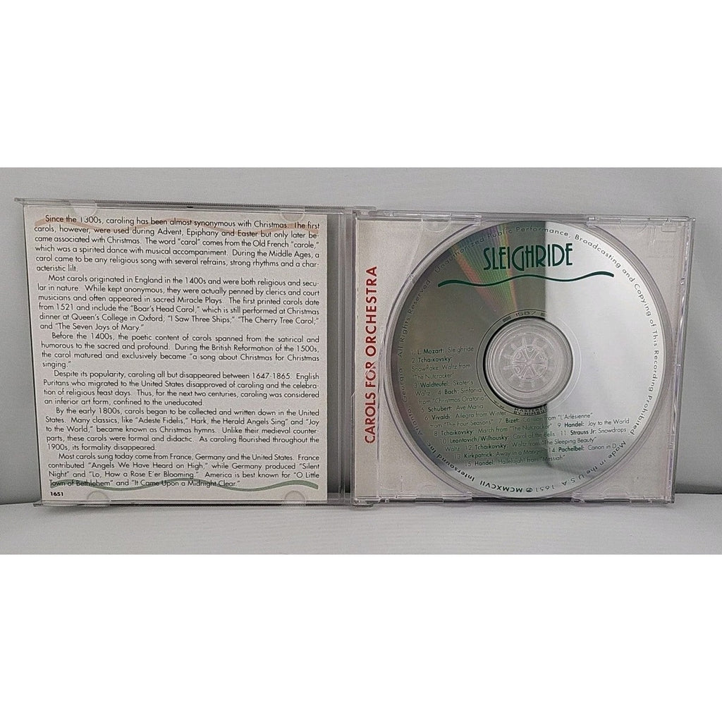 Sleighride (CD, Intersound) Carols For Orchestra Christmas