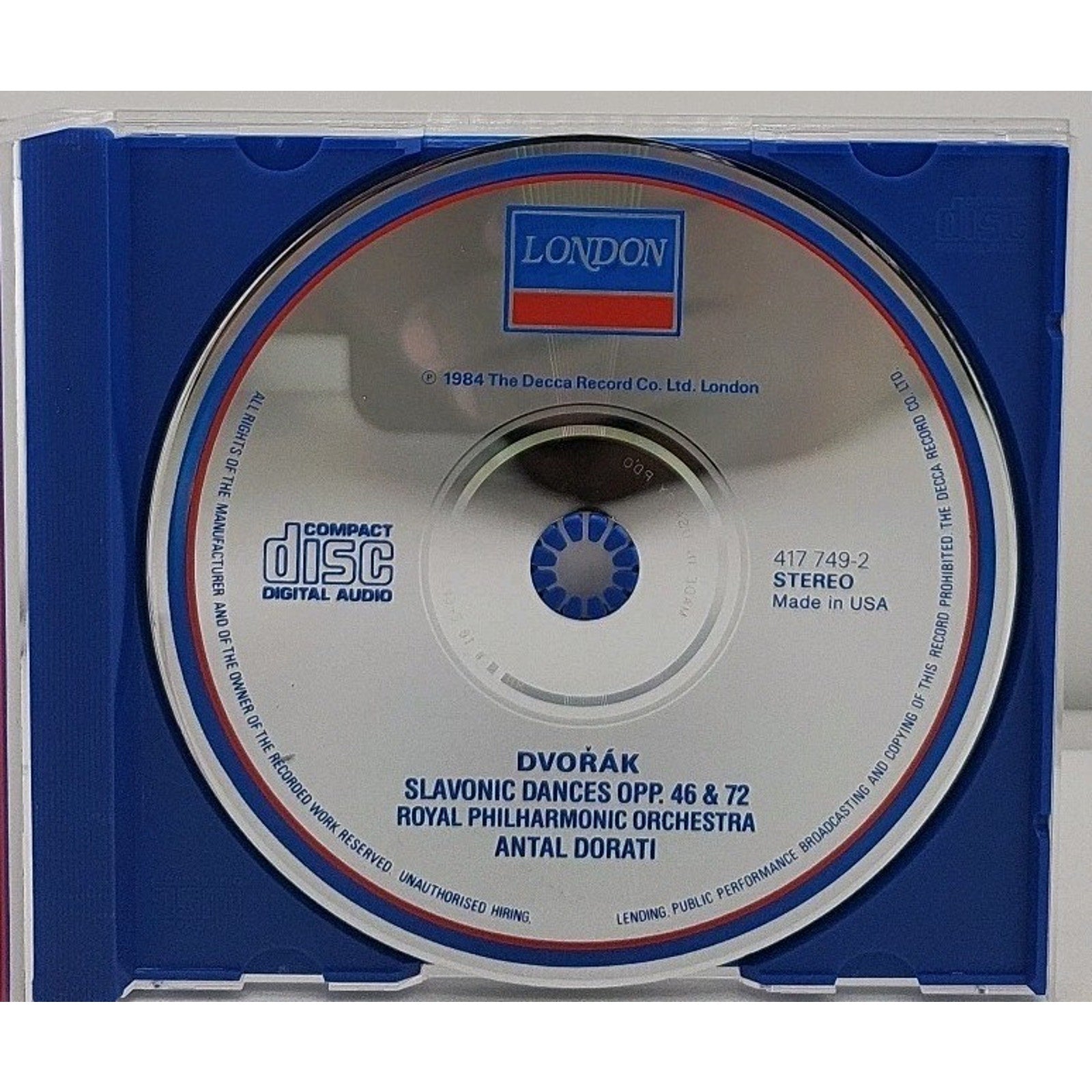 Antonín Dvořák / Royal Philharmonic Orchestra, Antal Dorati - Slavonic Dances CD