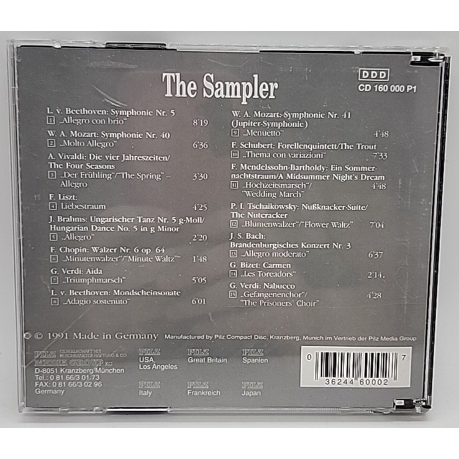 Vienna Master Series The Sampler (CD, Germany, 1991)