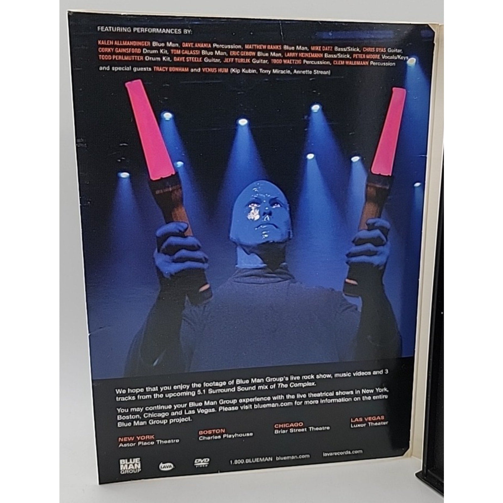 Blue Man Group: the Complex Rock Tour Live (DVD, 2003)