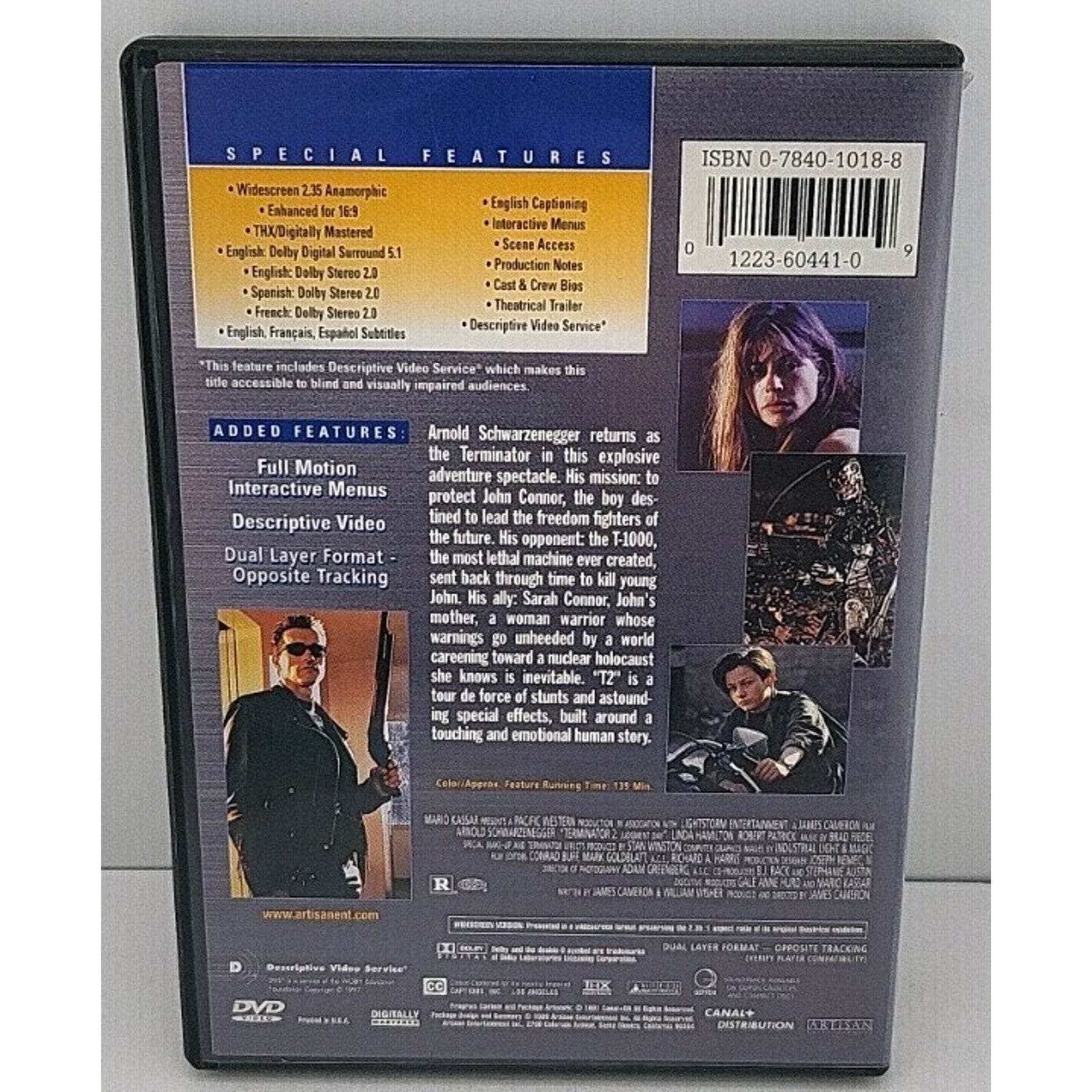 Terminator 2: Judgment Day (DVD, 1997)