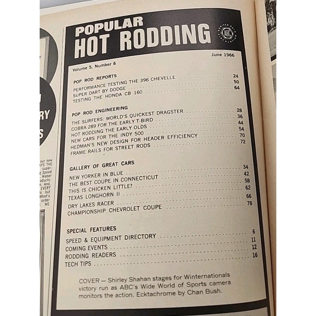 Popular Hot Rodding Magazine June 1966