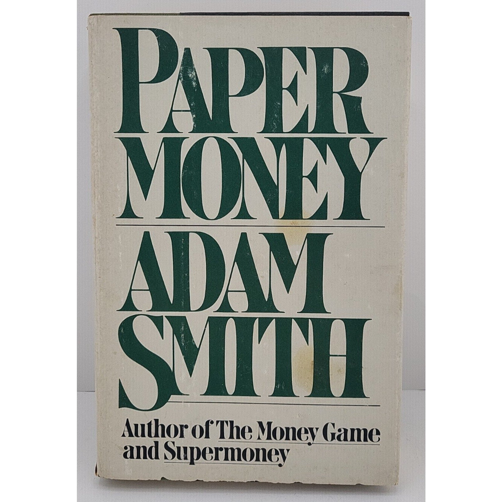 Paper Money by Adam Smith (1981, Hardcover)