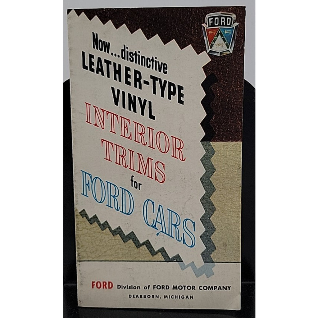 Interior Trims for Ford Cars Trim Codes on a 51 Ford