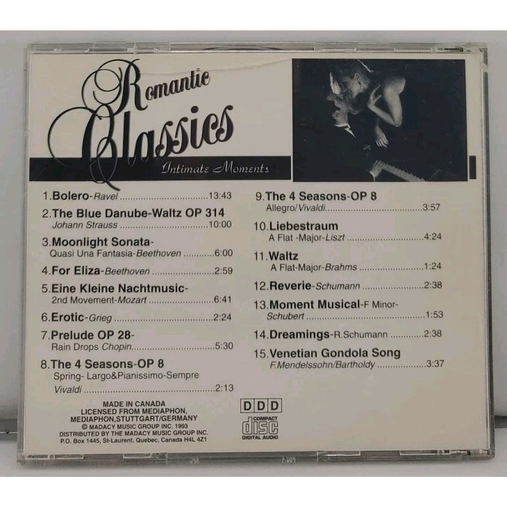 Romantic Classics: Intimate Moments (CD, 1993, Madacy; Love)
