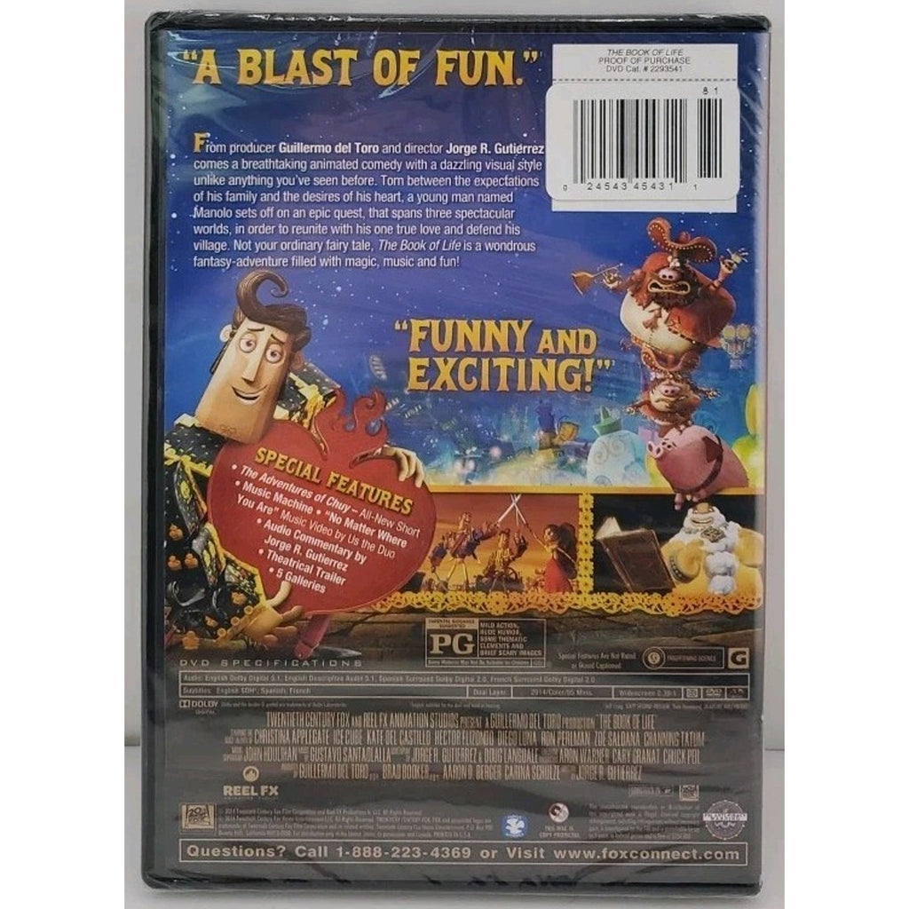 The Book of Life (DVD, 2014) *Brand New*
