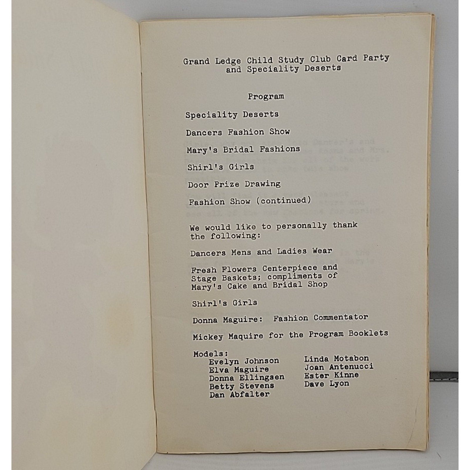 Grand Ledge Child Study Club Cupid's Epicurean Delights 1974 Cookbook
