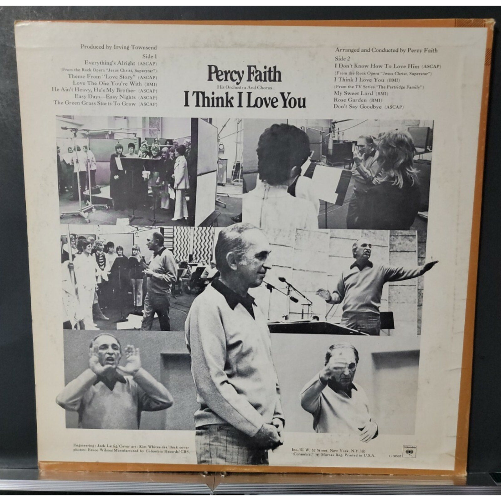 Percy Faith His Orchestra And Chorus* ‎– I Think I Love You (Vinyl)