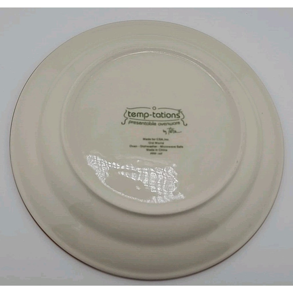 Set of 6 Temptations Ovenware by Tara Old World Cranberry Red 8” Salad Plates