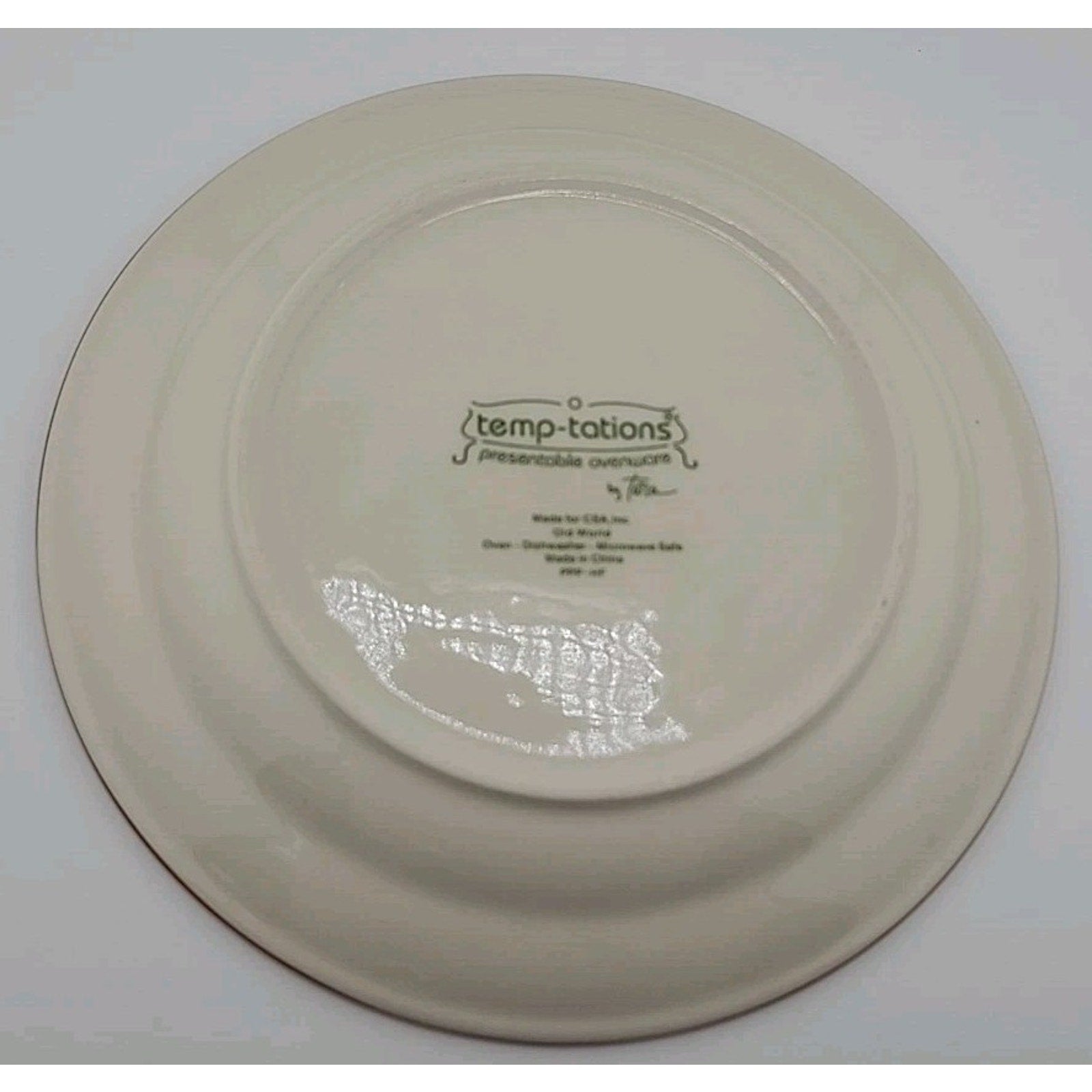 Set of 6 Temptations Ovenware by Tara Old World Cranberry Red 8” Salad Plates
