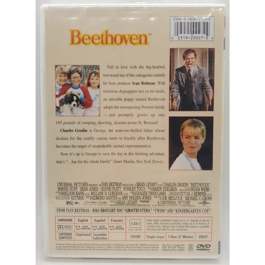 Beethoven (DVD, 1992) *Brand New*