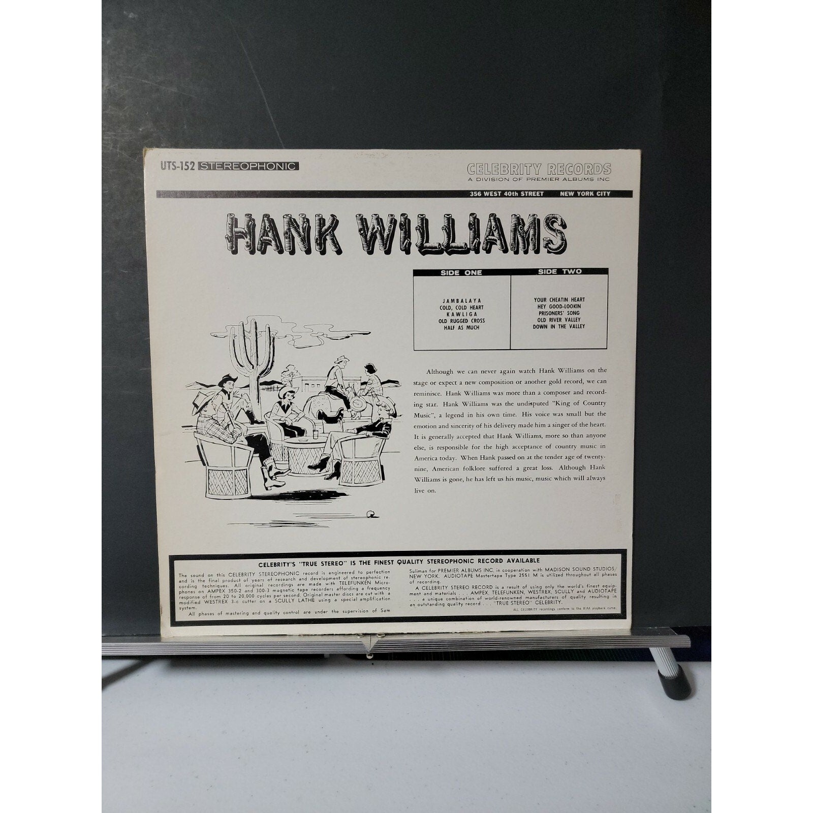 A Tribute To Hank Williams And His All-Time Western Hits (Vinyl)