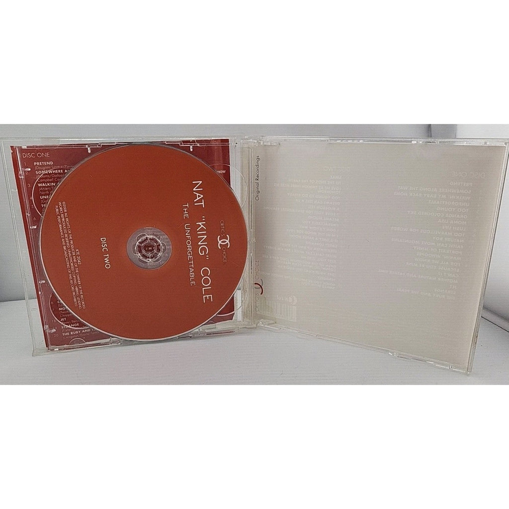 Nat King Cole the Unforgettable 2 CD Set 40 Tracks