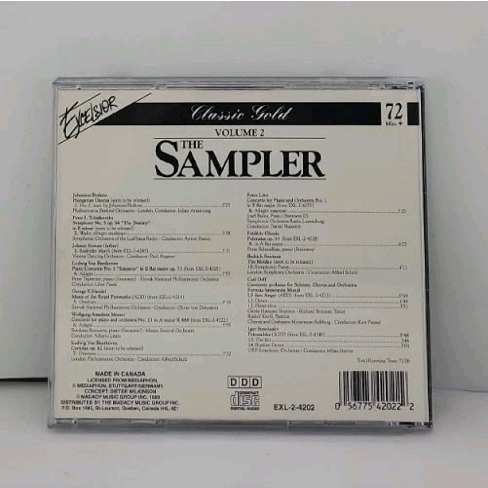 Excelsior Classic Gold The Sampler Volume 2 CD 1993 Classical EXL