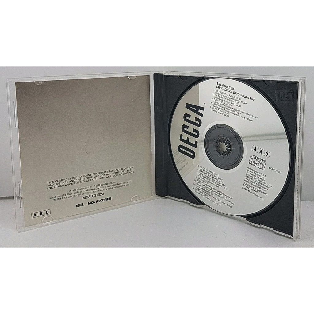The Lady's Decca Days, Vol. 2 by Billie Holiday (CD, MCA Jazz)