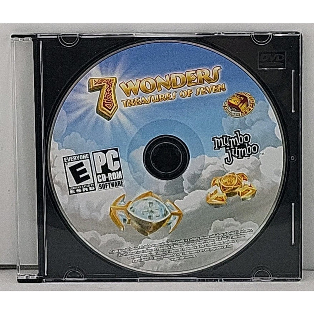 7 Wonders Treasures of Seven (PC Game CD-ROM, 2007) Disc Only