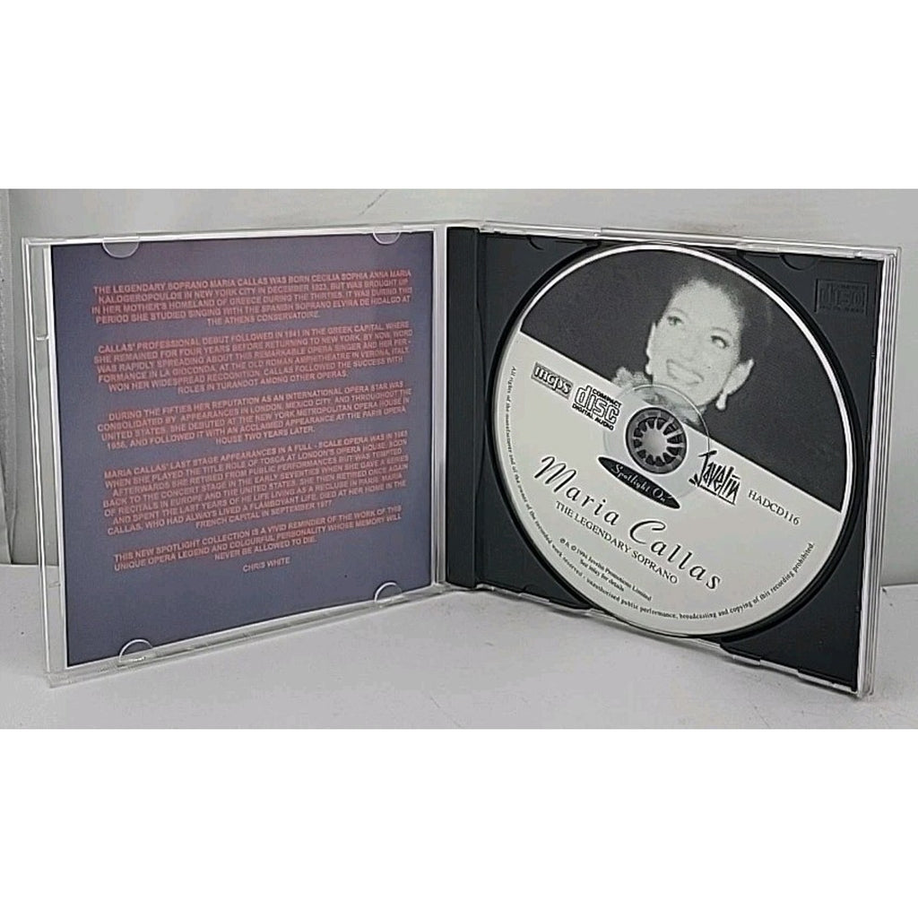 Maria Callas the Legendary Soprano CD Album
