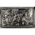 Vintage 1970's Teniers 3D Tin Silver Finish Made In Belgium Biscuit/Cookie Box