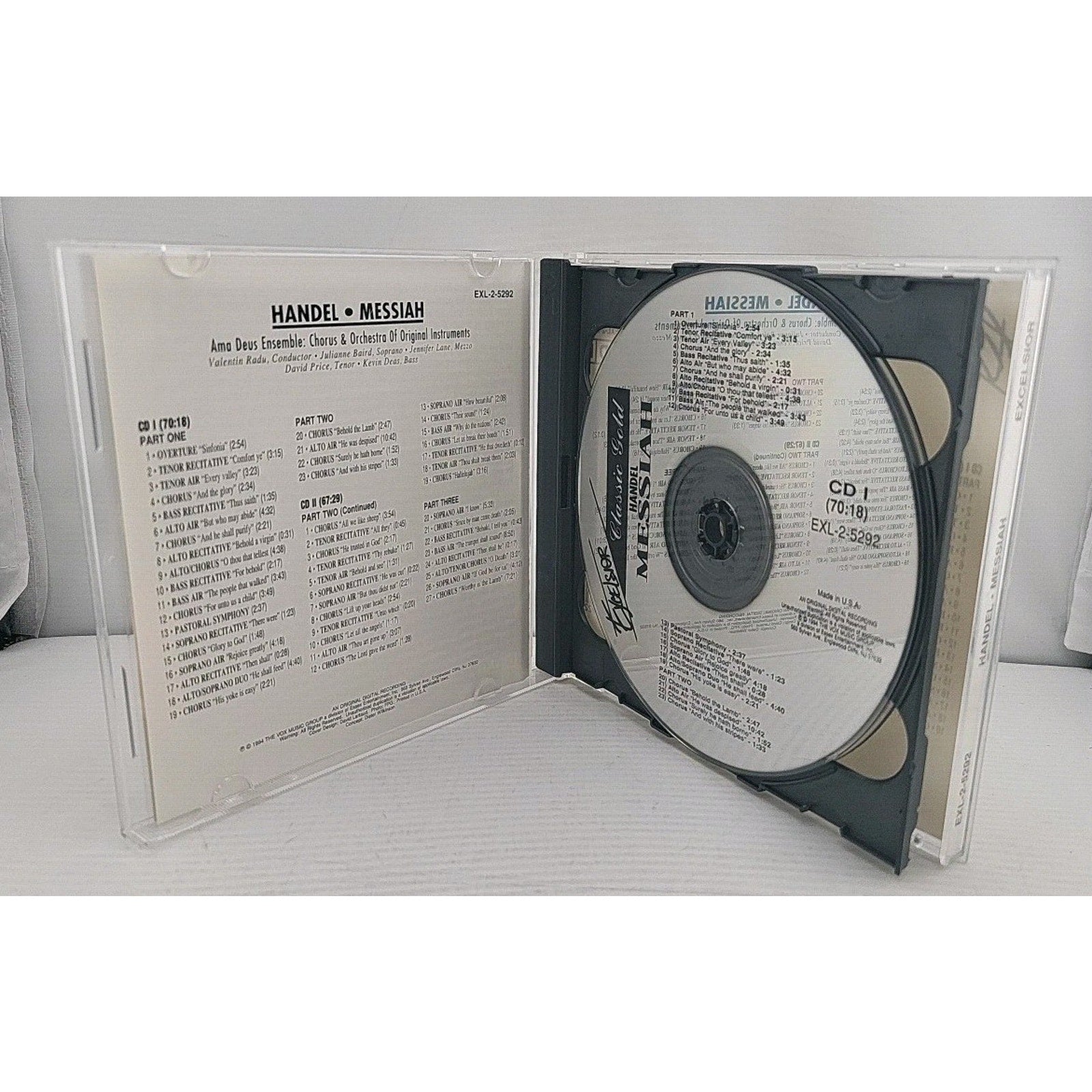 Handel Messiah 2 CD Set Ama Deus Ensemble Classic Gold