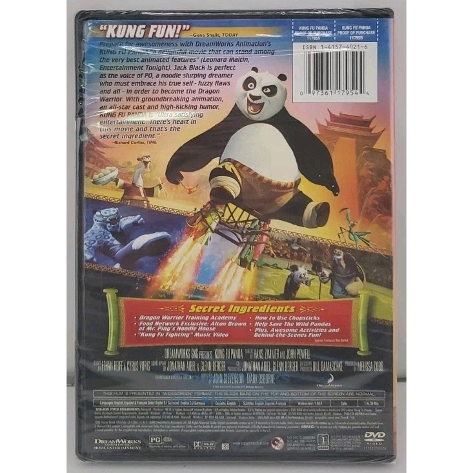 Kung Fu Panda (DVD, 2008) *Brand New*